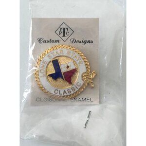 Dallas Dog Show Lone Star State Classic Texas Map Star Logo Enamel Lapel Pin